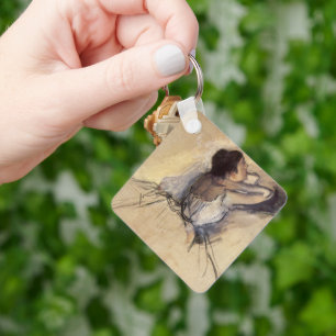 Porte-clés La danseuse d'Edgar Degas, Ballerina Art Vintage