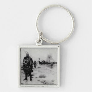 Porte-clés La découverte de l'Amérique par Leif Eriksson