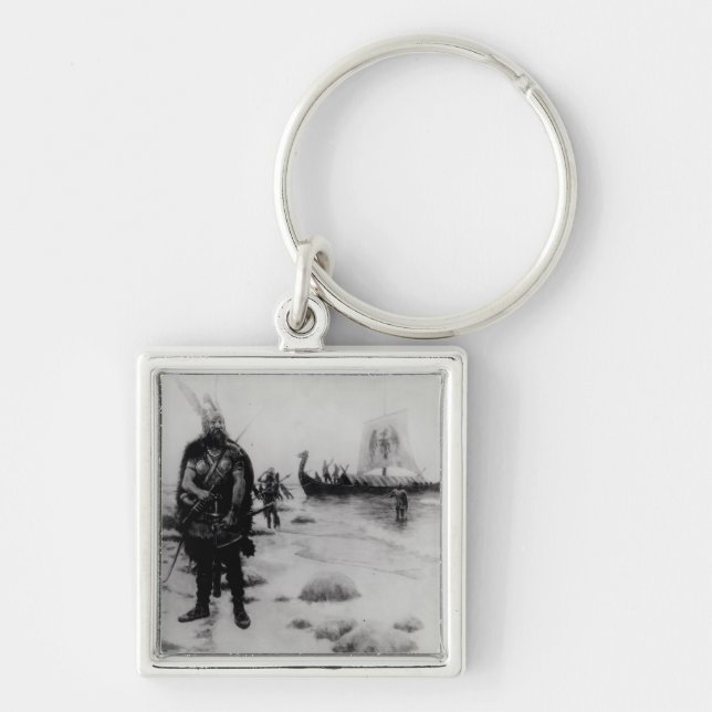 Porte-clés La découverte de l'Amérique par Leif Eriksson (Devant)