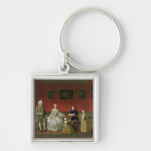 Porte-clés La famille de Buckley-Verrat, c.1758-60 (huile sur