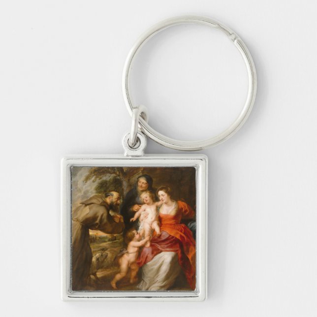 Porte-clés La famille sainte avec des saints (Devant)