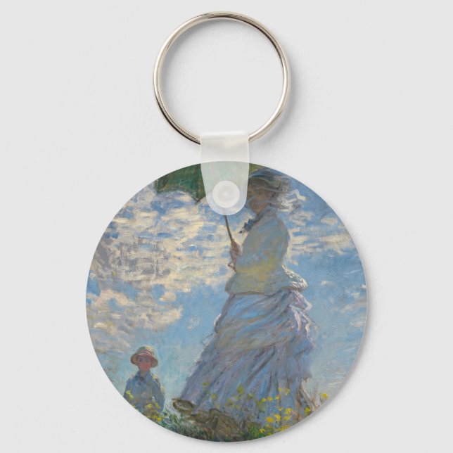 Porte-clés La Femme de Monet avec parasol (Recto)