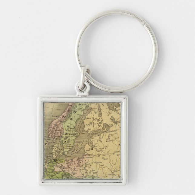 Porte-clés La feuille de route de l'Europe (Devant)