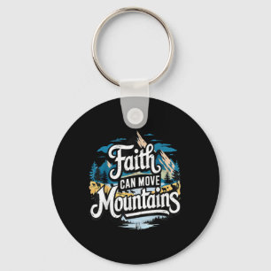 Porte-clés La Foi Peut Déplacer Des Montagnes Jésus Religieux