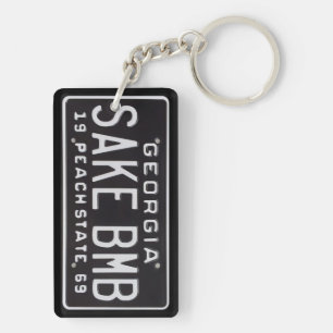 Porte-clés La Géorgie 1969 porte - clés vintages C1 de plaque