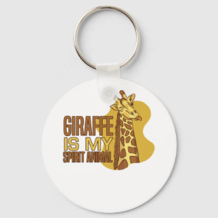 Porte-clés La Giraffe drôle est mon Esprit Animaux