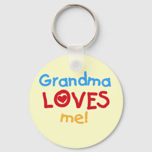 Porte-clés La grand-maman m'aime T-shirts et cadeaux