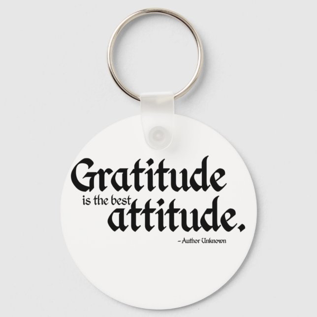 Porte-clés La gratitude est la meilleure attitude (Recto)