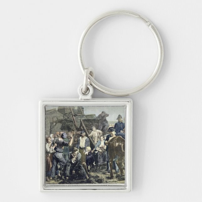 Porte-clés La grève du mineur dans Carmaux (Devant)
