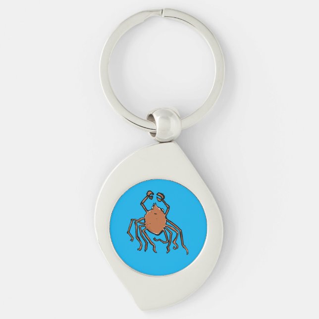 Porte-clés la jolie araignée de mer (Devant)