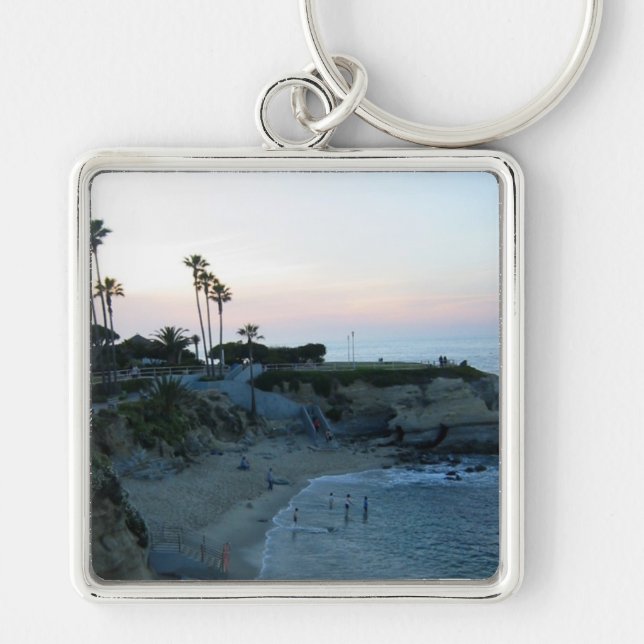 Porte-clés La Jolla Cove Beach Coucher de soleil Porte - clés (Devant)