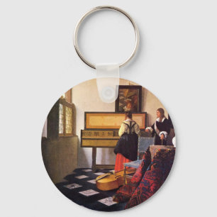 Porte-clés La leçon de musique de Johannes Vermeer