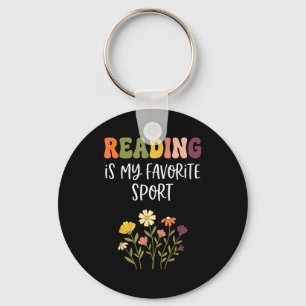 Porte-clés La lecture est le sport favori de l'amateur de liv