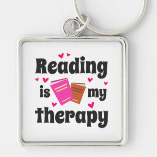Porte-clés La lecture est ma thérapie design