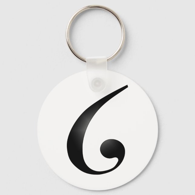 Porte-clés La lettre musicale américaine G (Recto)