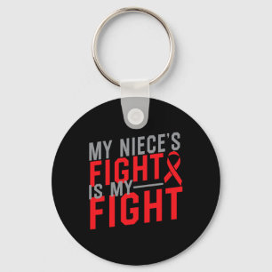 Porte-clés La lutte de ma nièce est ma lutte contre le cancer