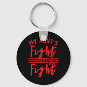 Porte-clés La lutte de ma tante est ma lutte contre le cancer