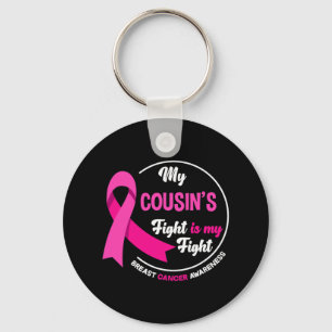 Porte-clés La lutte de mon cousin est ma lutte contre le canc
