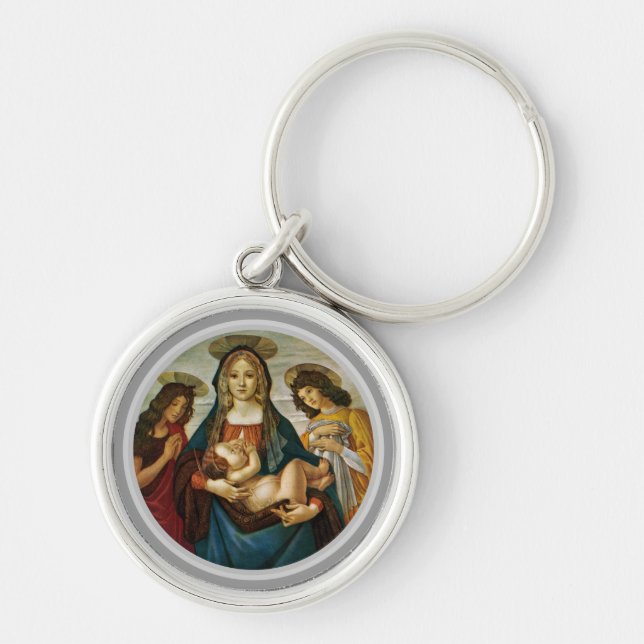 Porte-clés La Madone à l'Enfant de Botticelli (Devant)