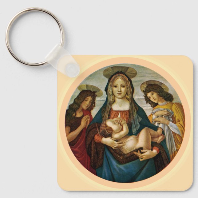 Porte-clés La Madone à l'Enfant de Botticelli (Recto)