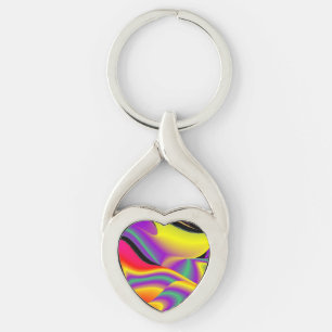 Porte-clés La magie des couleurs, Rainbowart 3D Abstrait