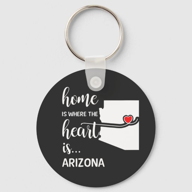 Porte-clés La maison de l'Arizona est le coeur (Recto)