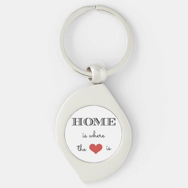 Porte-clés La maison est où le coeur est (Devant)