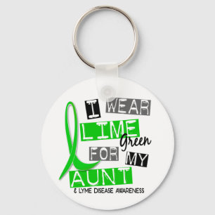 Porte-clés La maladie de Lyme je porte le vert de chaux pour