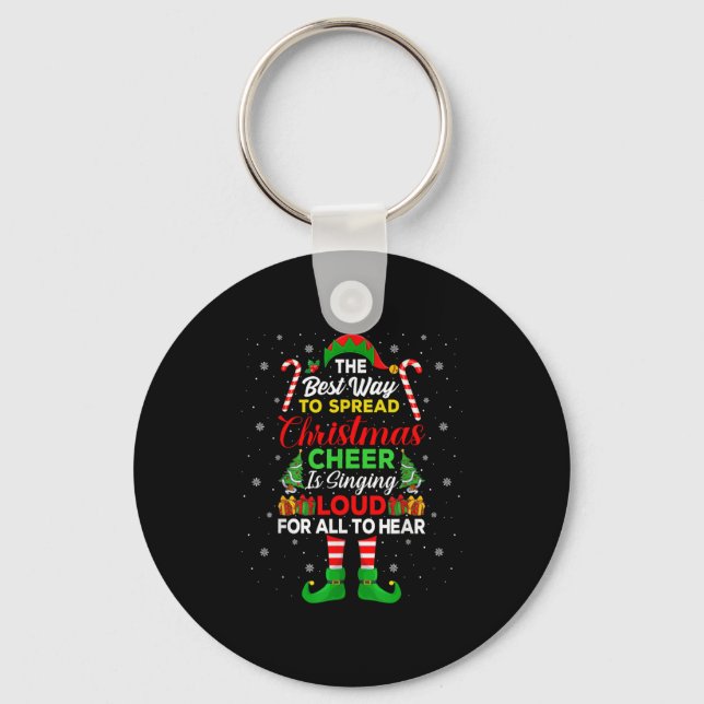 Porte-clés La Manière De Faire Passer La Soirée De Noël Est D (Recto)