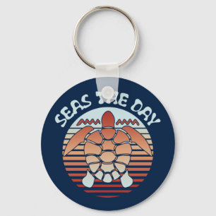 Porte-clés La Mer Le Jour Vibes d'été Tortue