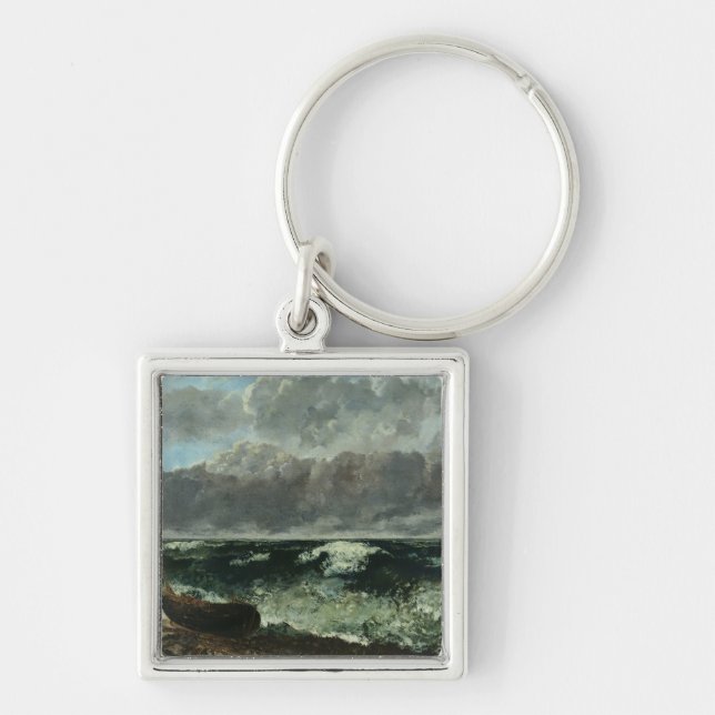Porte-clés La mer orageuse ou, la vague, 1870 (Devant)