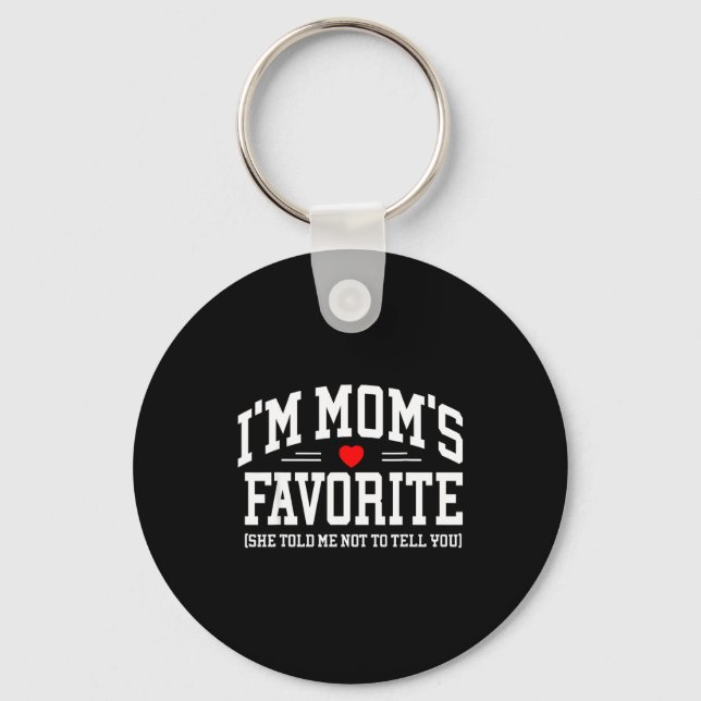 Porte-clés La mère favorite des mamans, le fils préféré des f (Recto)