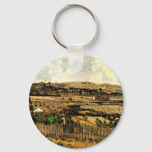 Porte-clés La Moisson en Provence Montmajour par Vincent van  (Recto)