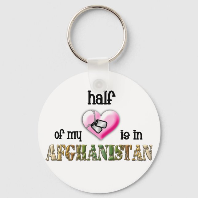Porte-clés la moitié de mon coeur...afghanistan 2 (Recto)
