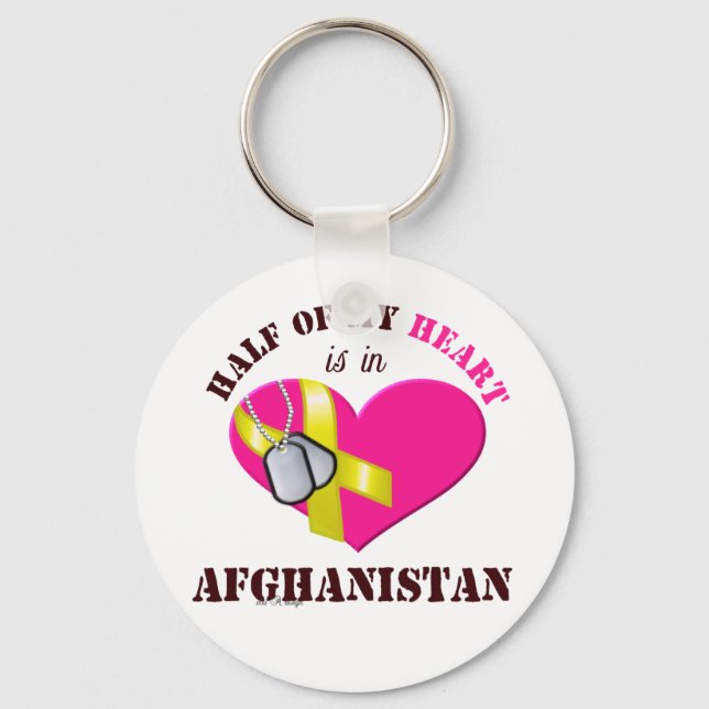 Porte-clés La moitié de mon coeur..AFGHANISTAN 3 (Recto)