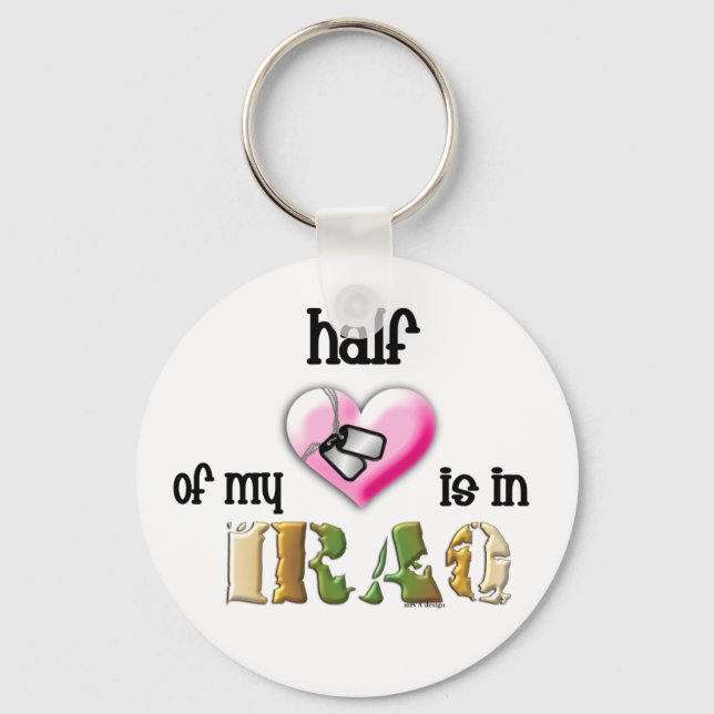 Porte-clés la moitié de mon coeur...IRAQ 2 (Recto)