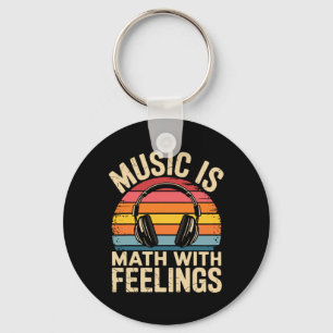Porte-clés La musique est des maths avec des sentiments Prof