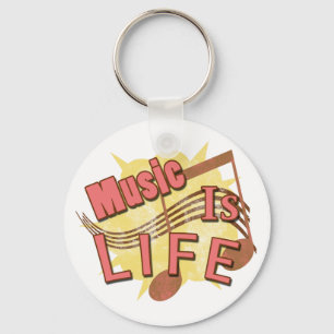 Porte-clés La musique est la vie