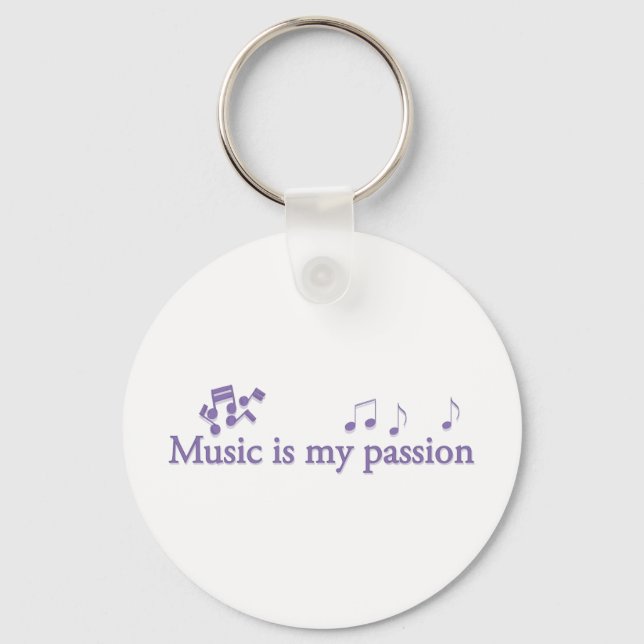 Porte-clés La musique est ma passion (Recto)