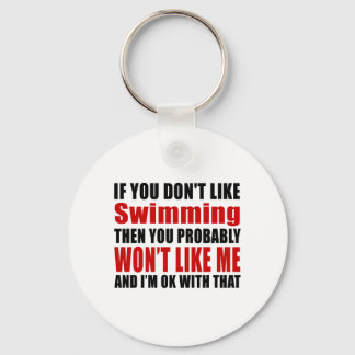 Porte-clés La natation n'aime pas les dessins