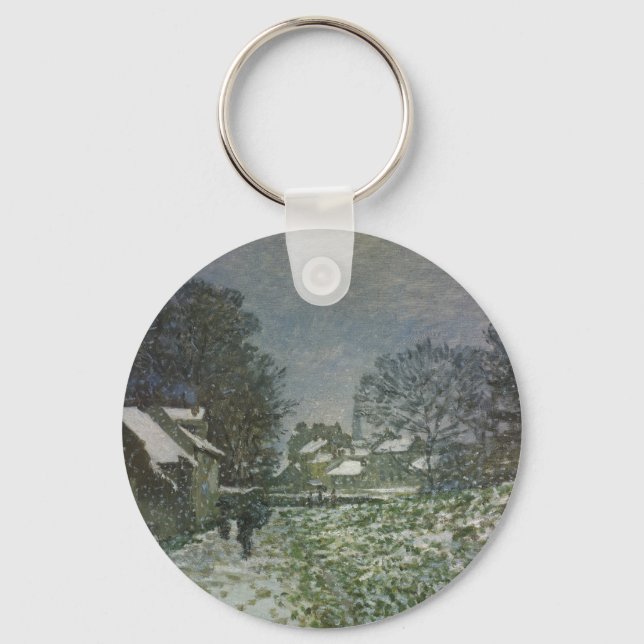 Porte-clés La neige à Argenteuil par Claude Monet (Recto)