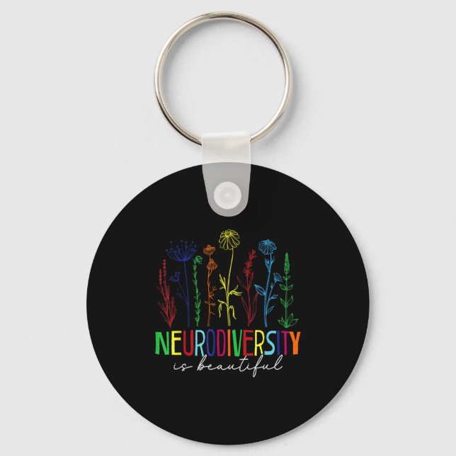 Porte-clés La neurodiversité est belle prise de conscience de (Recto)