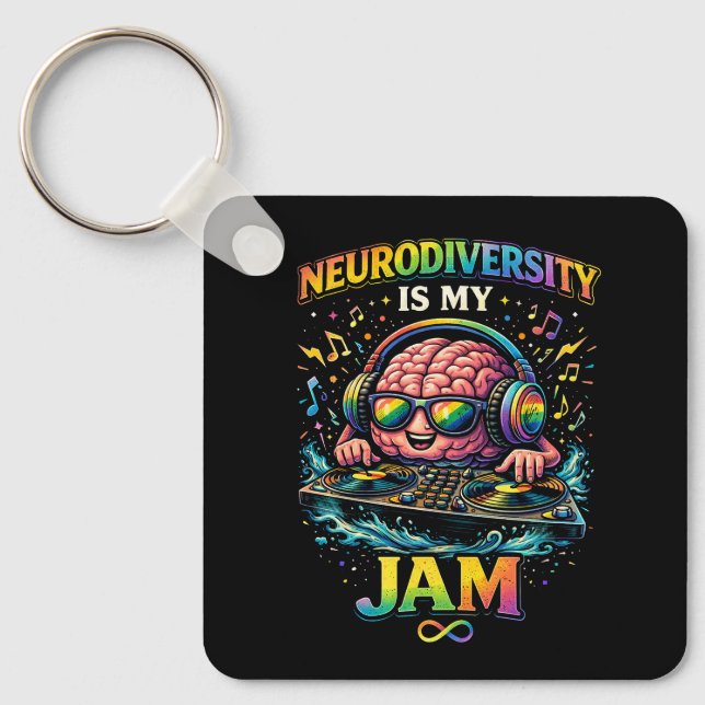 Porte-clés La Neurodiversité Est Ma Passion (Recto)