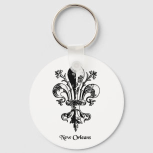 Porte-clés La Nouvelle-Orléans Fleur antique de lis