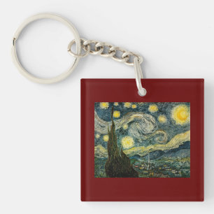 Porte-clés La nuit étoilée de Vincent van Gogh (1889)