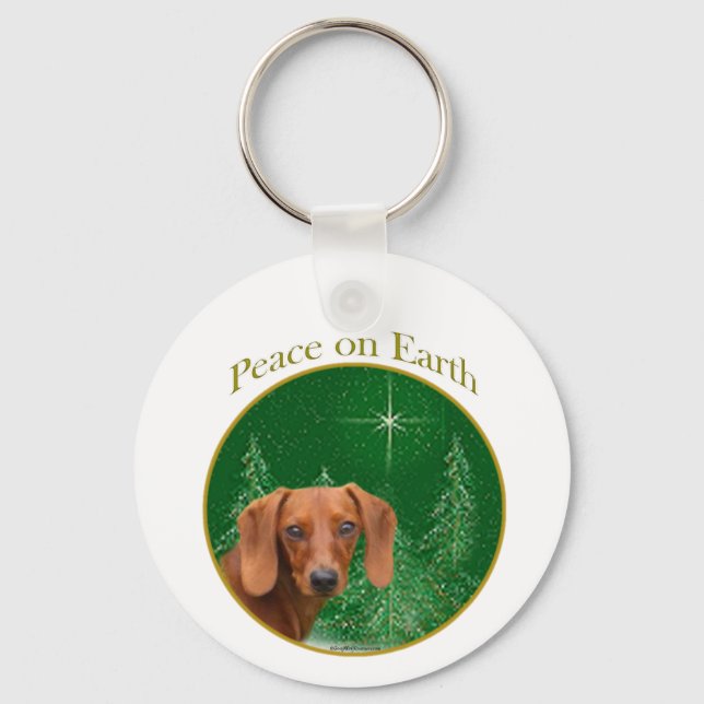 Porte-clés La paix de Dachshund (Recto)