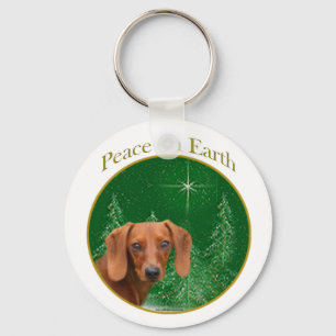 Porte-clés La paix de Dachshund