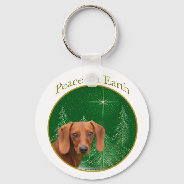 Porte-clés La paix de Dachshund (Recto)