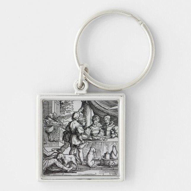 Porte-clés La parabole de Lazarre et de piqués (Devant)