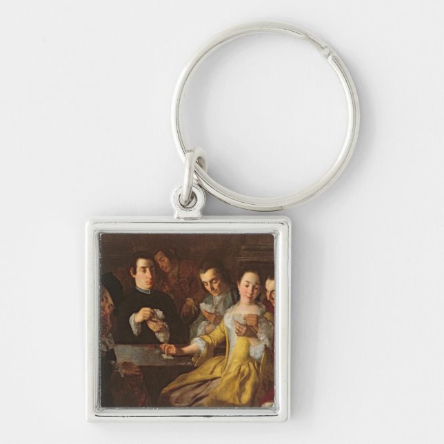 Porte-clés La partie de carte (Devant)